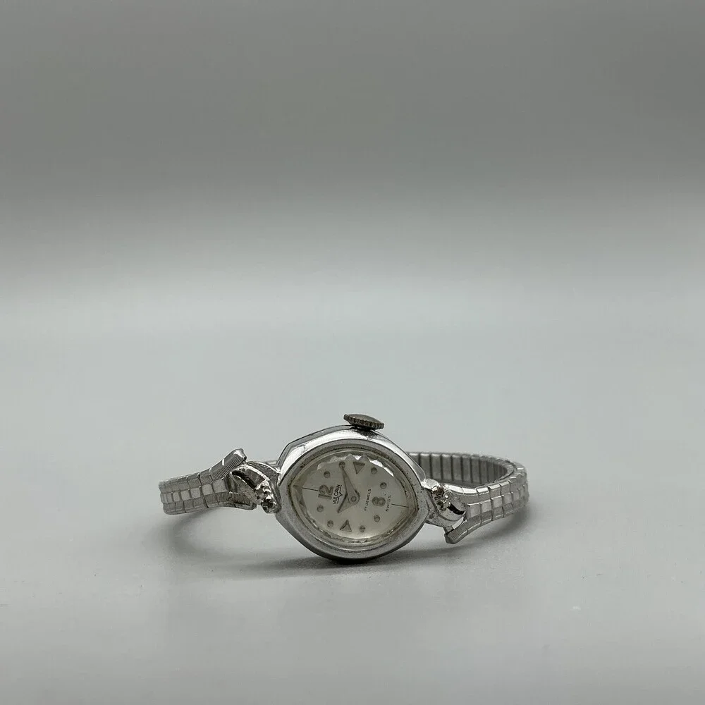 Vintage Vulcain Womens Watch 16mm Silver Dial Stainless Manual Wind Swiss